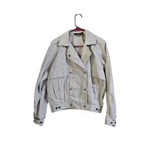 Lizsport Liz Claiborne Men's Small Outerwear  Vinyage Jacket  Pockets  Gray